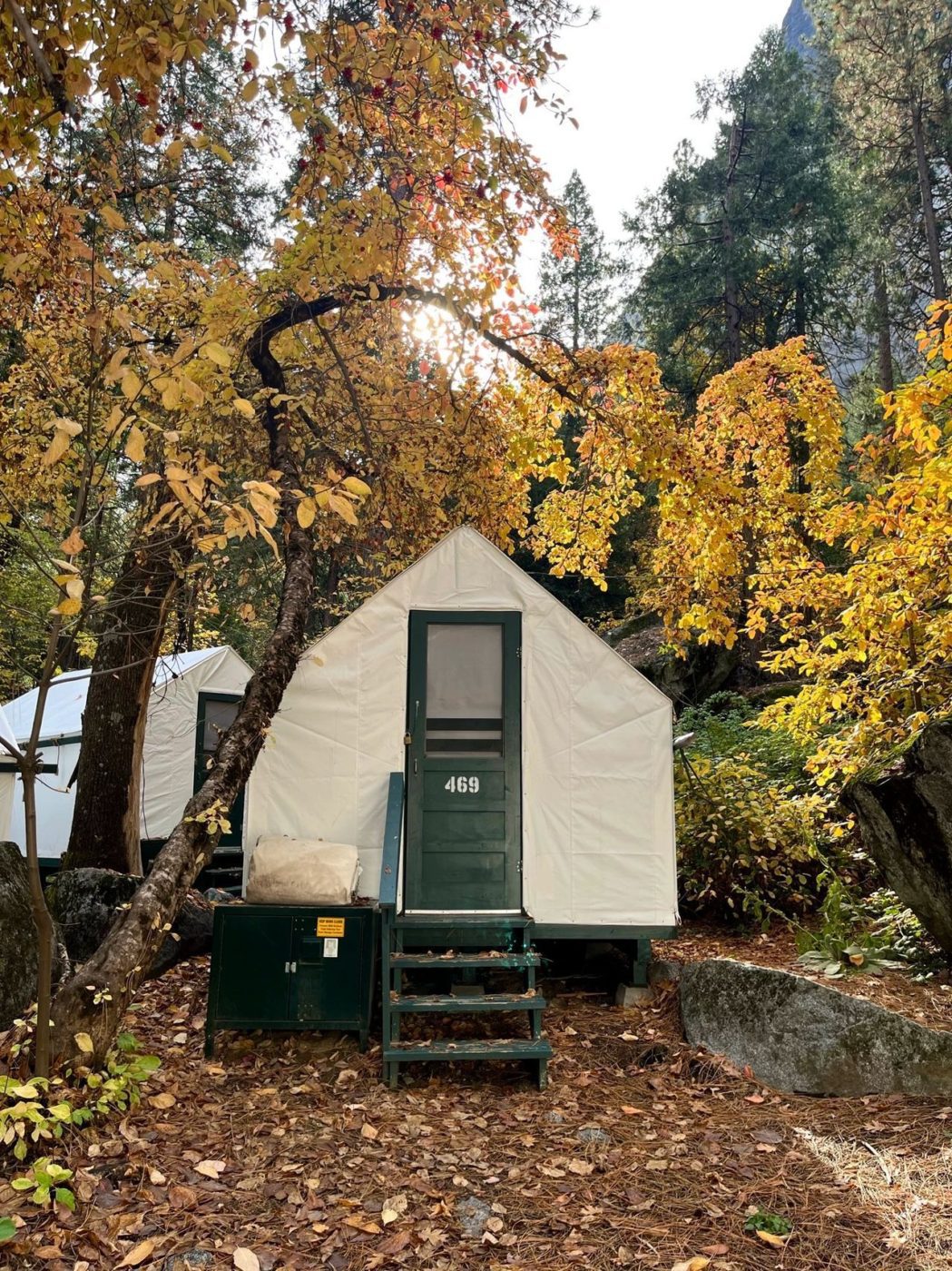 Canvas Tent at Camp Curry in Yosemite National Park, California