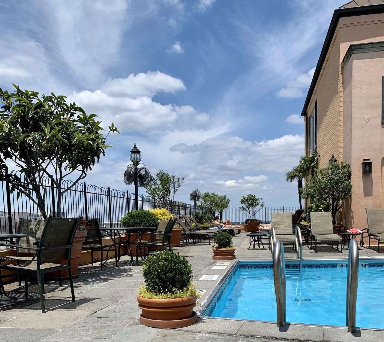 Rooftop pool at Hotel Monteleone, New Orleans