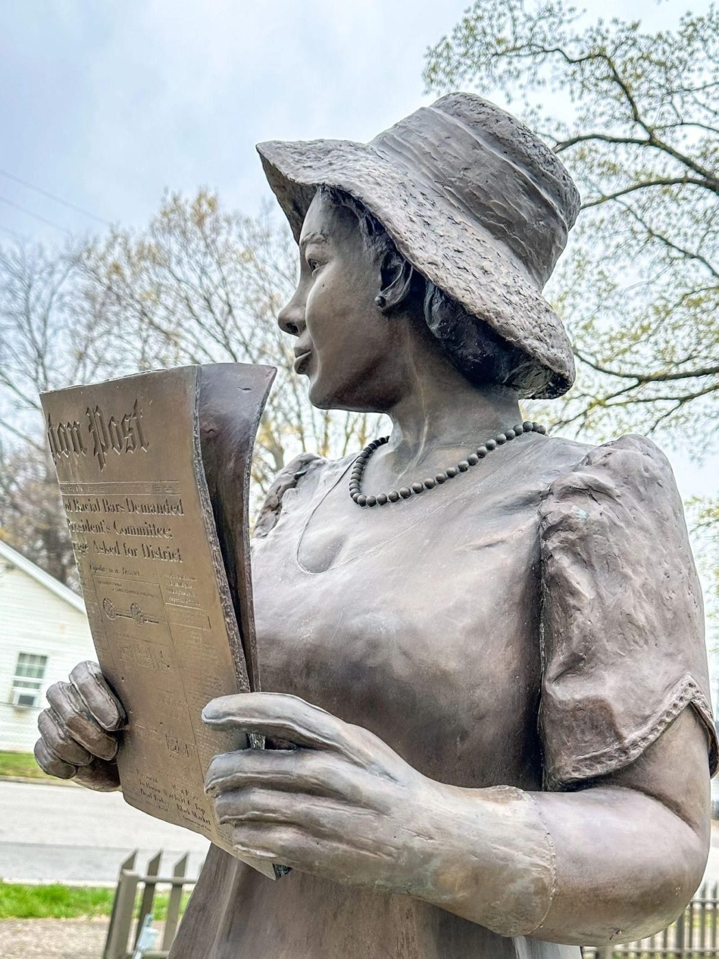 The Alice Allison Dunnigan statue at the SEEK Museum in Russellville, Kentucky