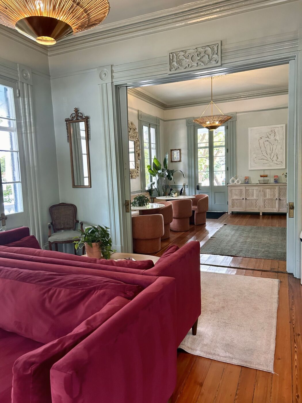 Lobby of the Ashely Inn, Charleston, South Carolina