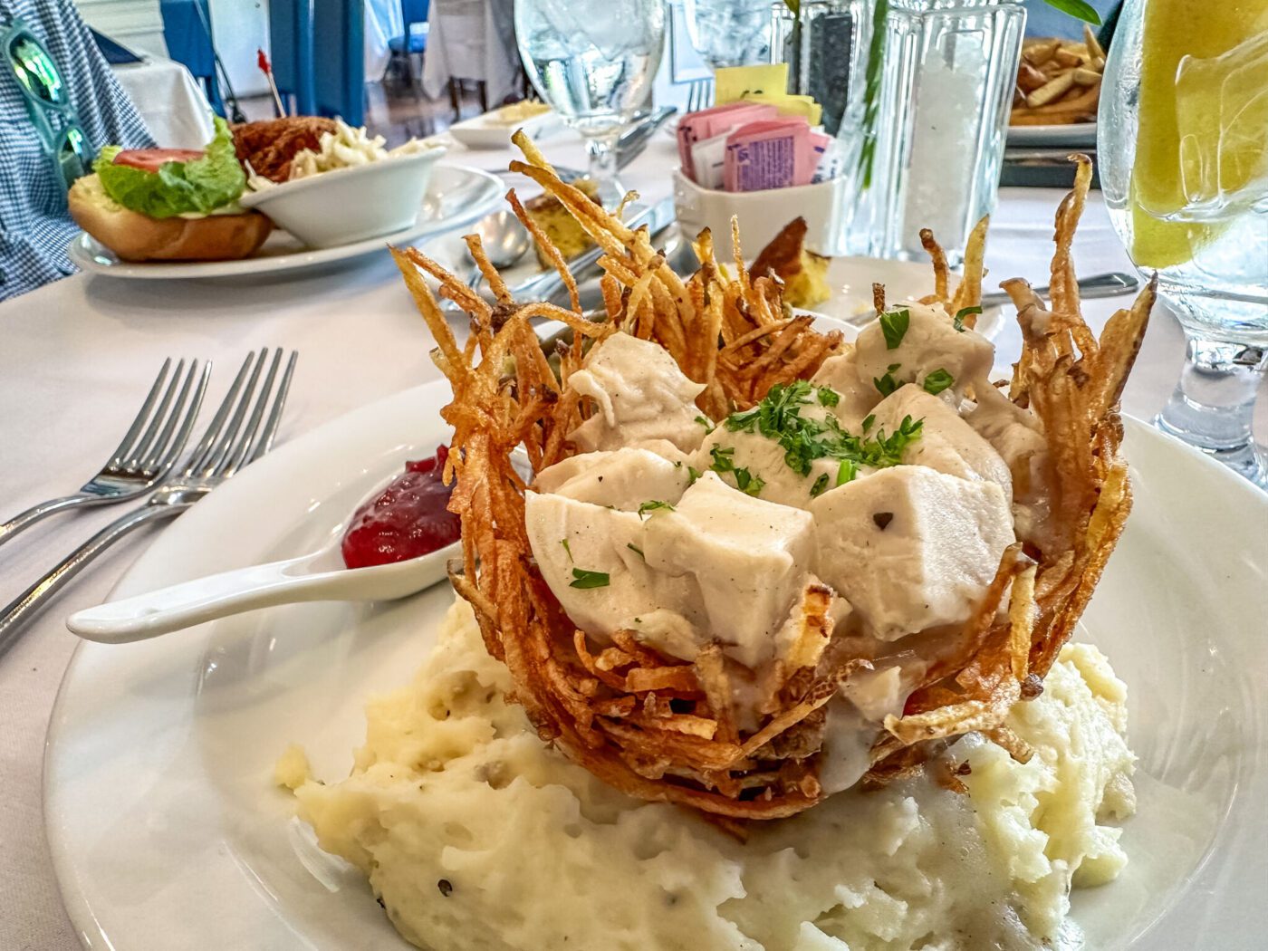 Signature-Chicken-Flakes-in-a-Birds-Nest-at-Boone-Tavern-in-Berea-Kentucky