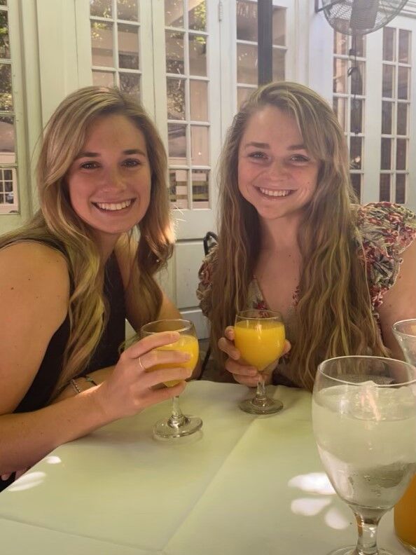 Mimosas at A Court of Two Sisters in New Orleans