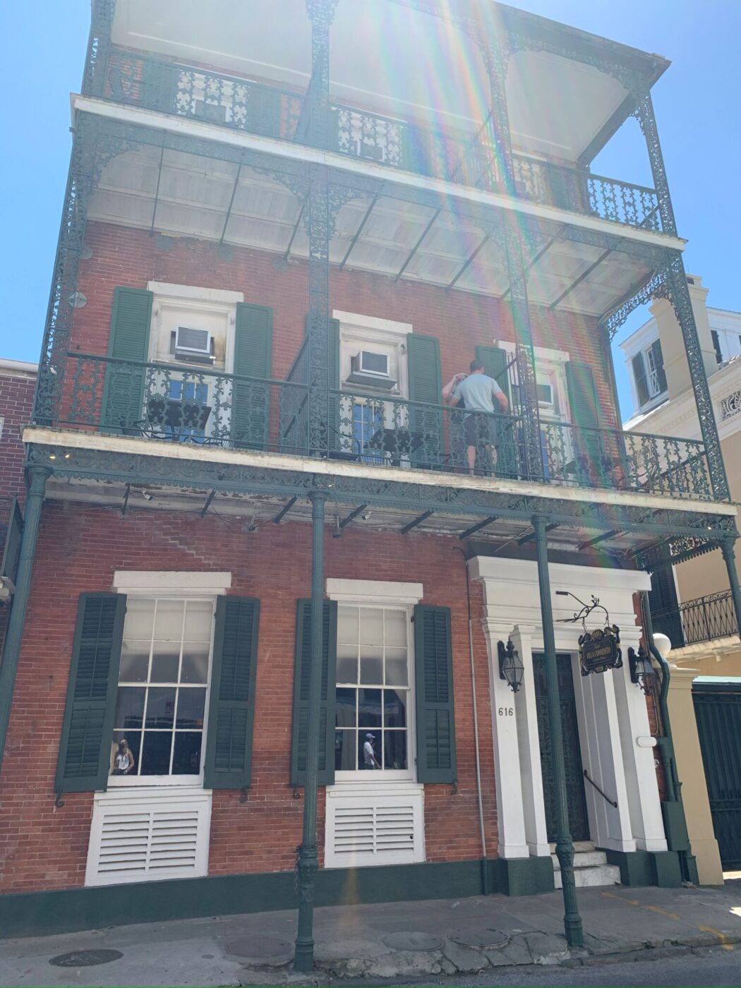 Marie Laveau's home on the Saints and Sinners walking tour with the French Quarter Phantoms in New Orleans