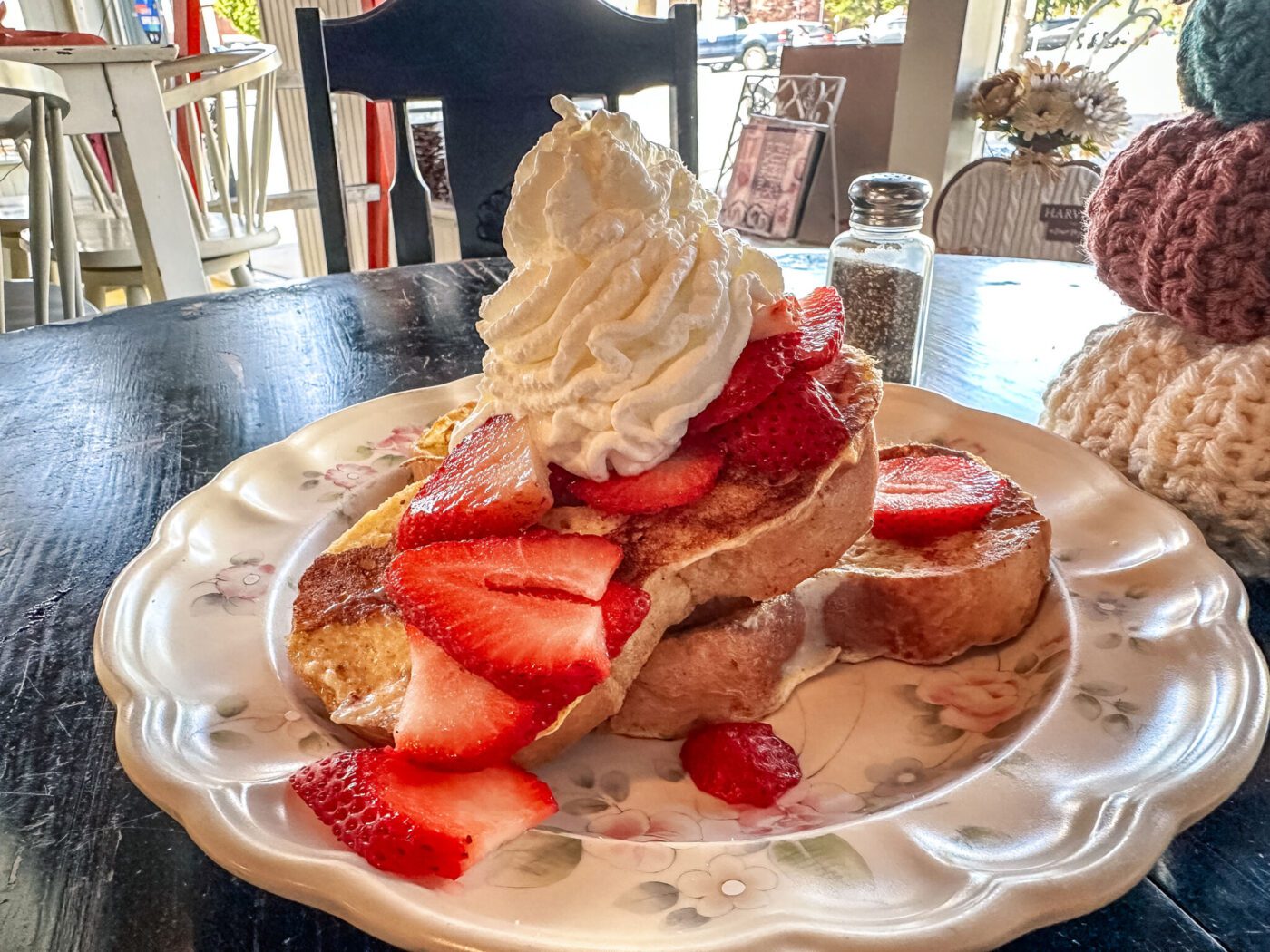 French toast at Honeysuckle Cafe in Liberty, Kentucky