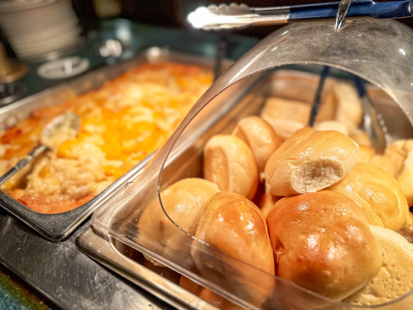 Yeast rolls at Bread of Life Cafe in Liberty, Kentucky