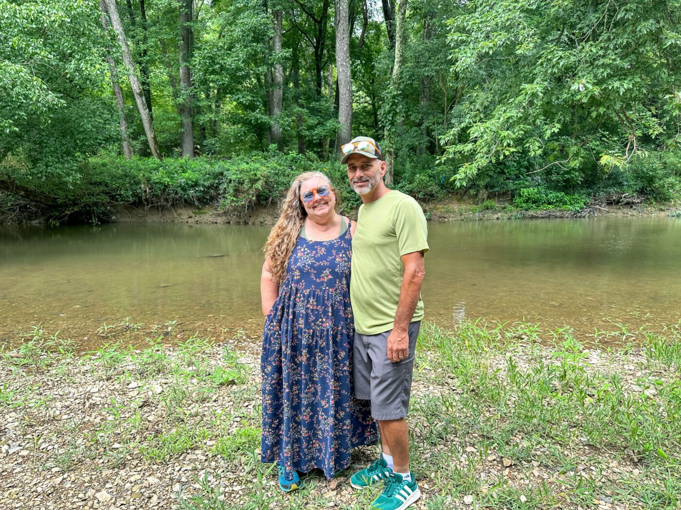 The Green River on a trail in Liberty, Kentucky