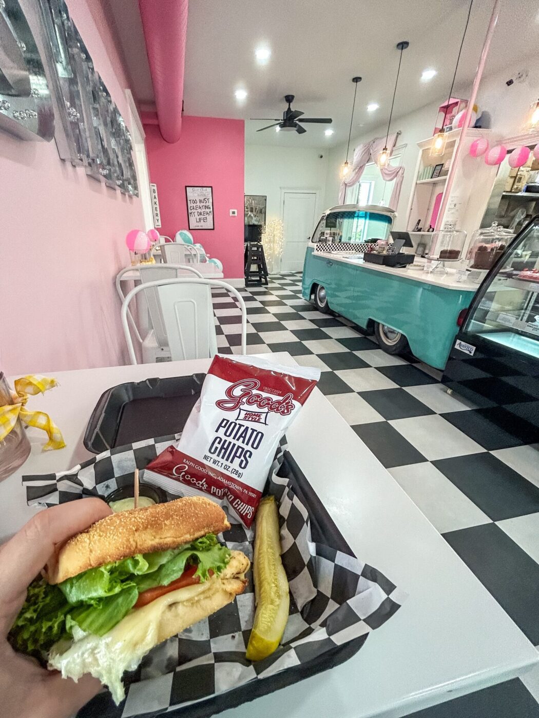 Grana's Grilled Chicken Sandwich at The Victorian House in Greensburg, Kentucky