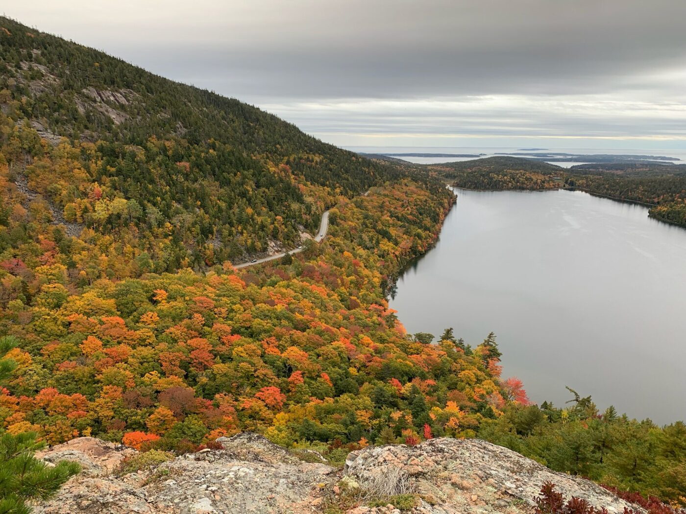 Jordan's Pond from the South Bubble, Acadia National Park, Maine