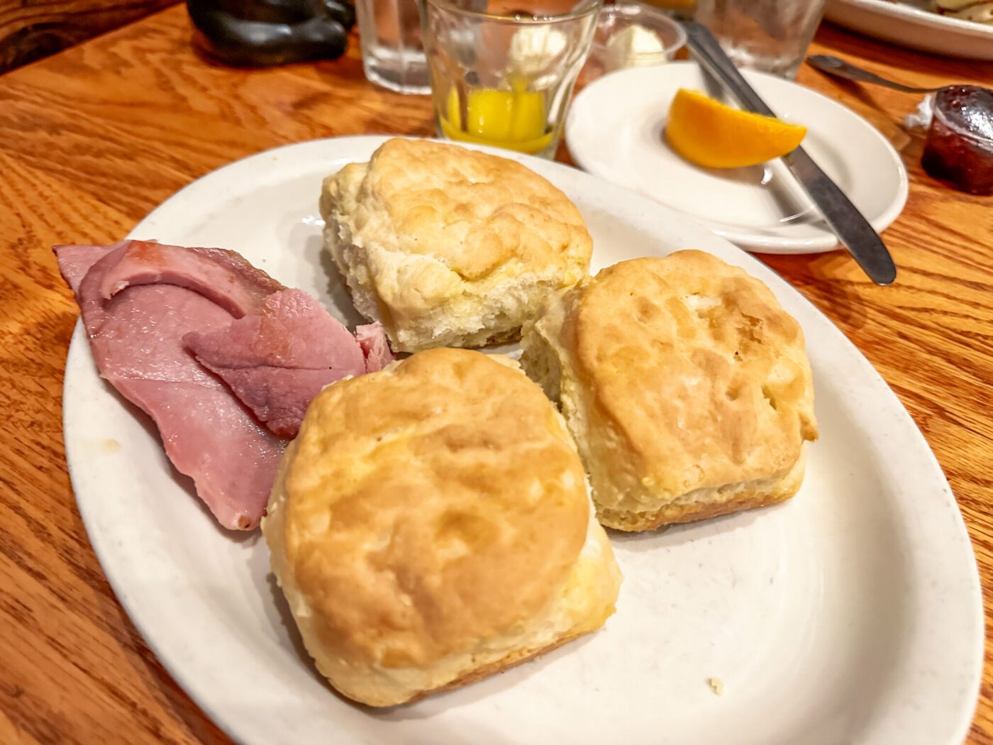 Biscuits at Old Mill Restaurant in Pigeon Forge, Tennessee