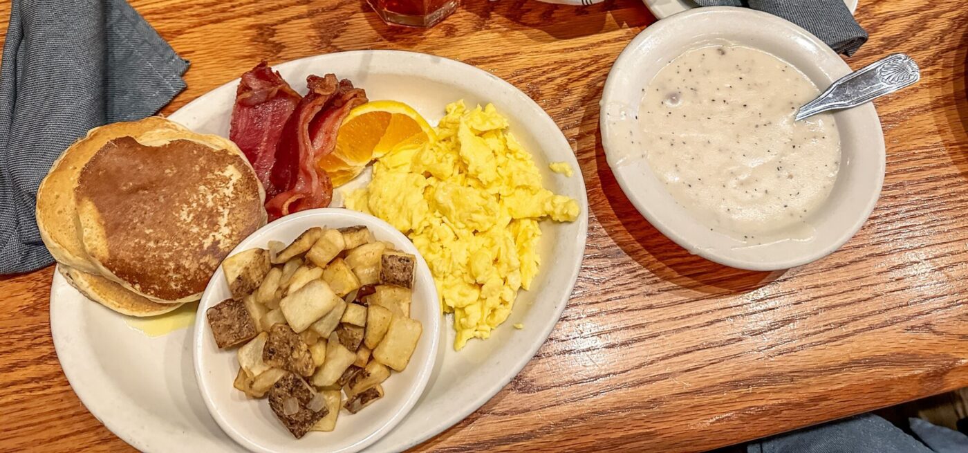 Breakfast at Old Mill Restaurant in Pigeon Forge, Tennessee