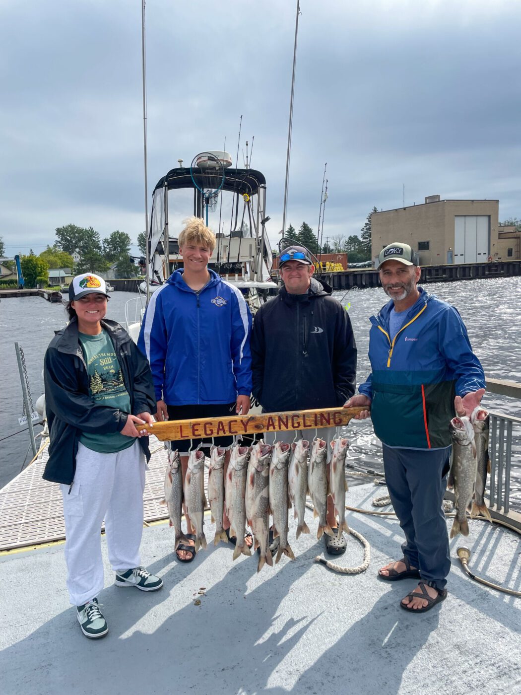 Fishing Lake Superior in Duluth, Minnesota