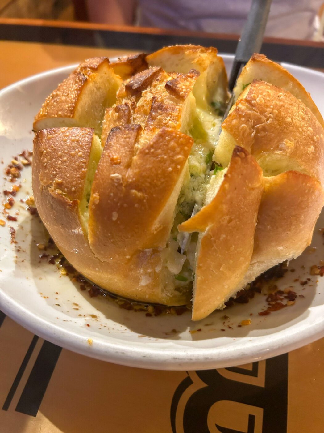 Cheese bread at the Auburn Alehouse, California