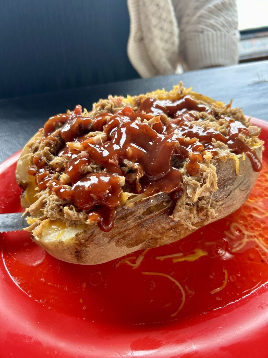 Loaded King Ransom Potato, Bucky Bee's BBQ, Cave City, Kentucky