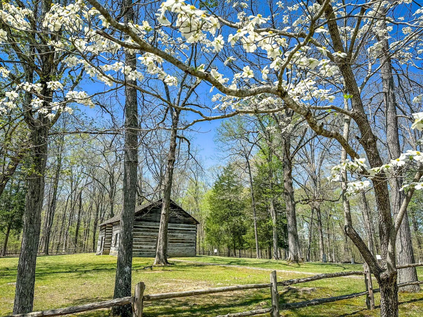 Old Mulkey Meeting House State Park in Tompkinsville, Kentucky