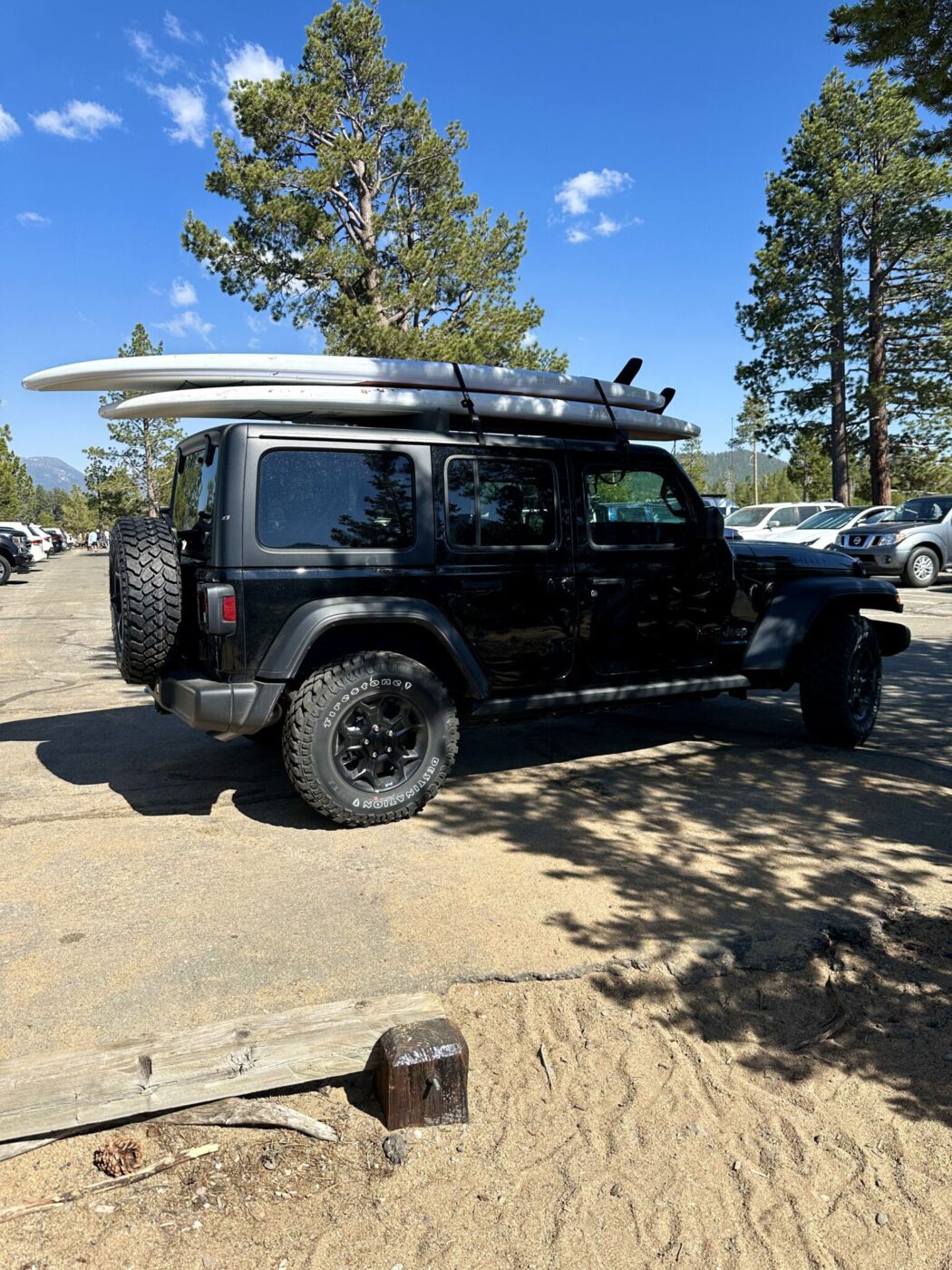 Paddle boarding at Baldwin Beach, Lake Tahoe, California