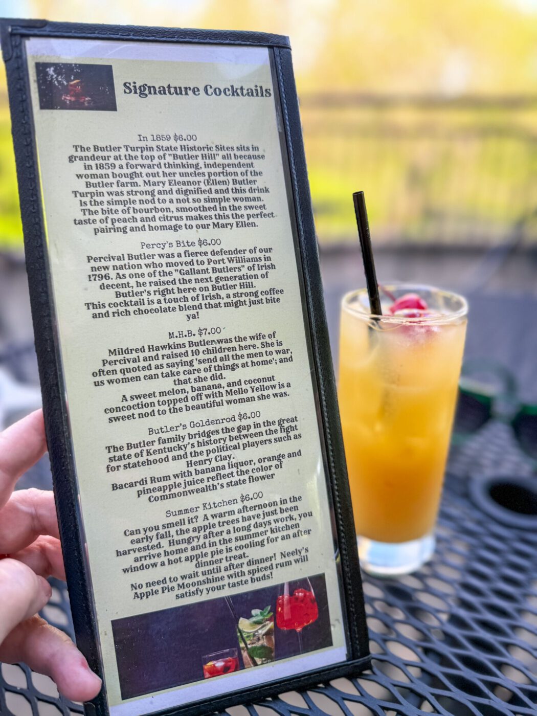 Dining at General Butler State Park, Kentucky