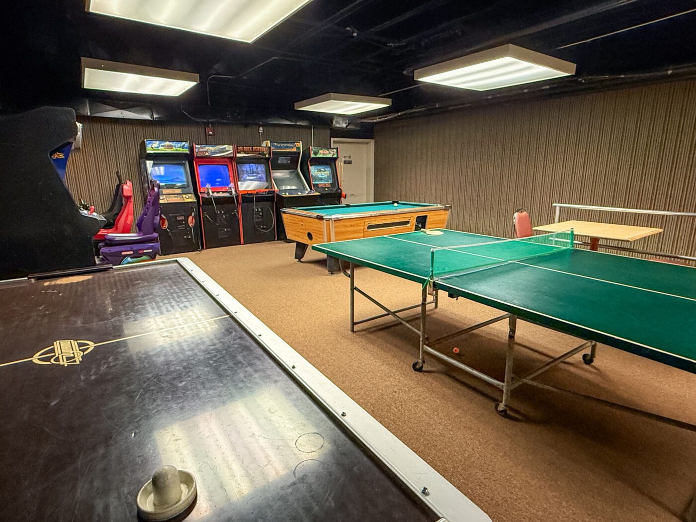 Game room at Kenlake State Resort Park, Kentucky