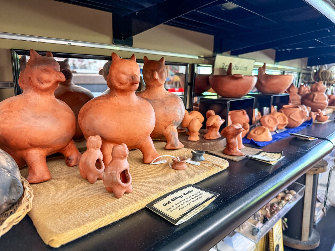 Artifacts at Wickliffe Mounds State Historic Park, Kentucky