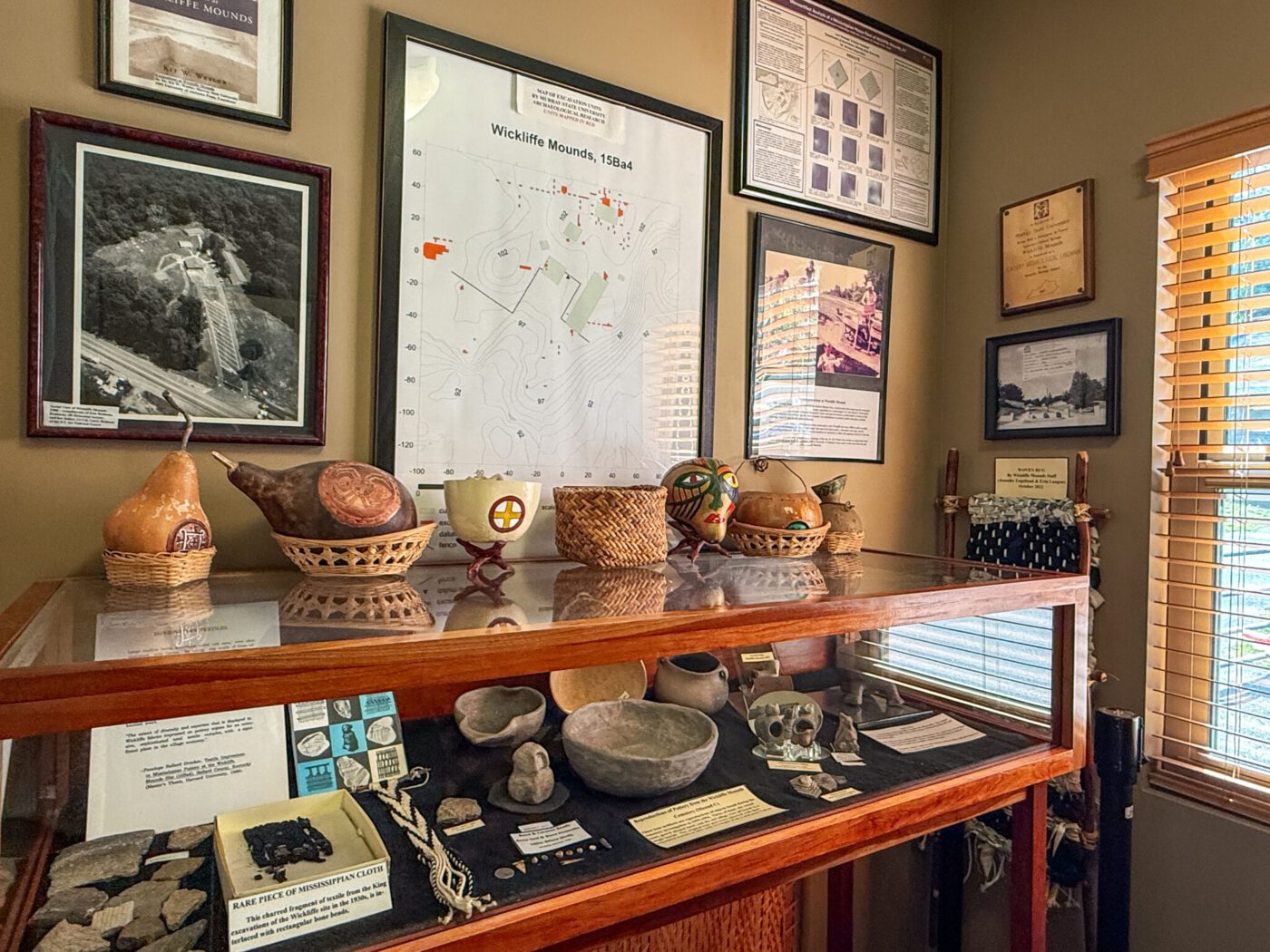 Artifacts at Wickliffe Mounds State Historic Park, Kentucky