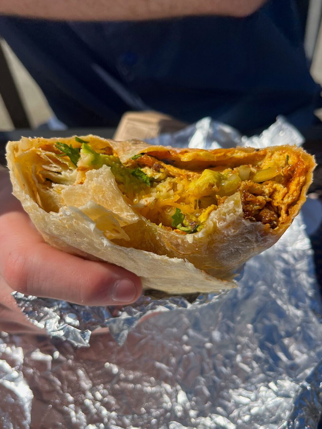The Cali Breakfast Burrito, The Point Market, Santa Cruz, California