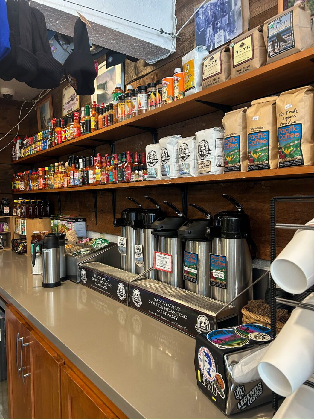 Coffee at The Point Market, Santa Cruz, California