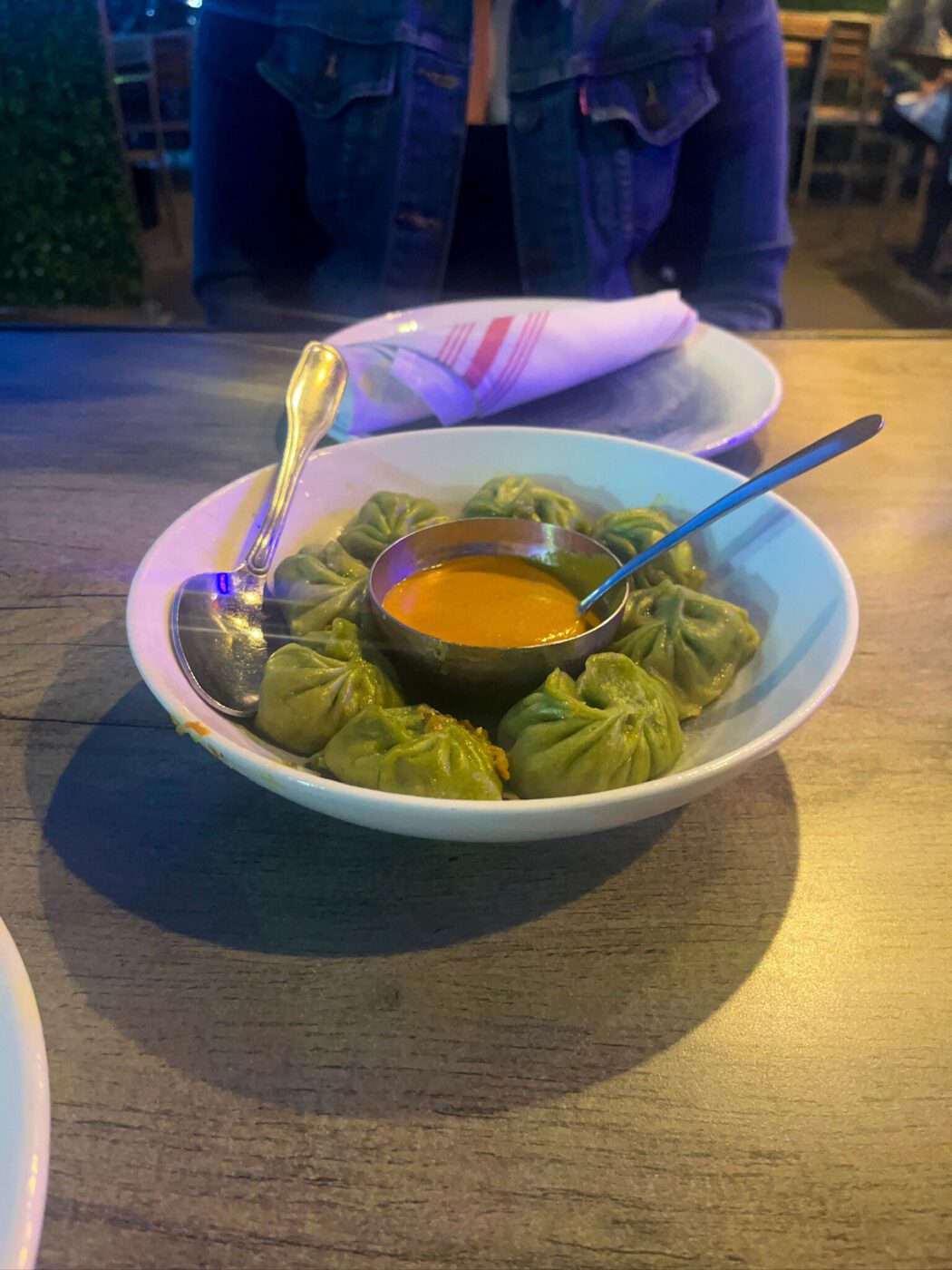 Vegetable momo, Namaste Bar & Grill, Santa Cruz, California