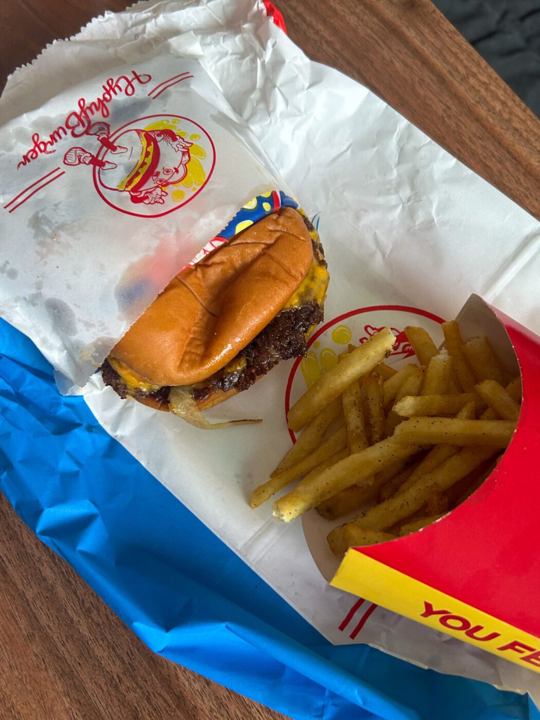 Hyphy burger and fries, Hyphy Burger, Oakland, California