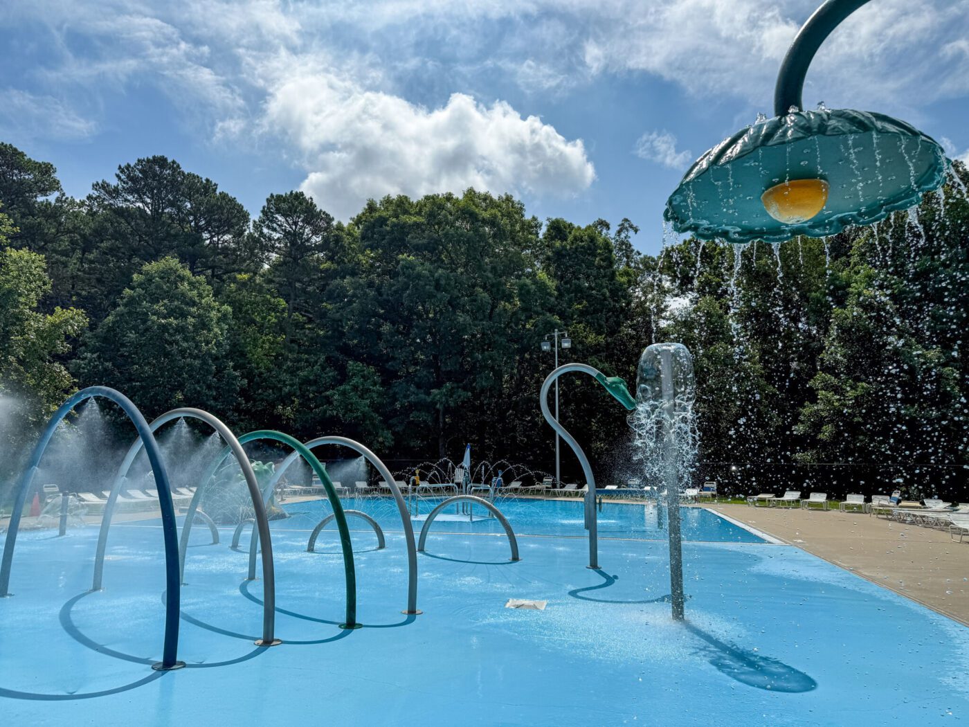 Splash pad, O'Bannon Woods State Park, Indiana