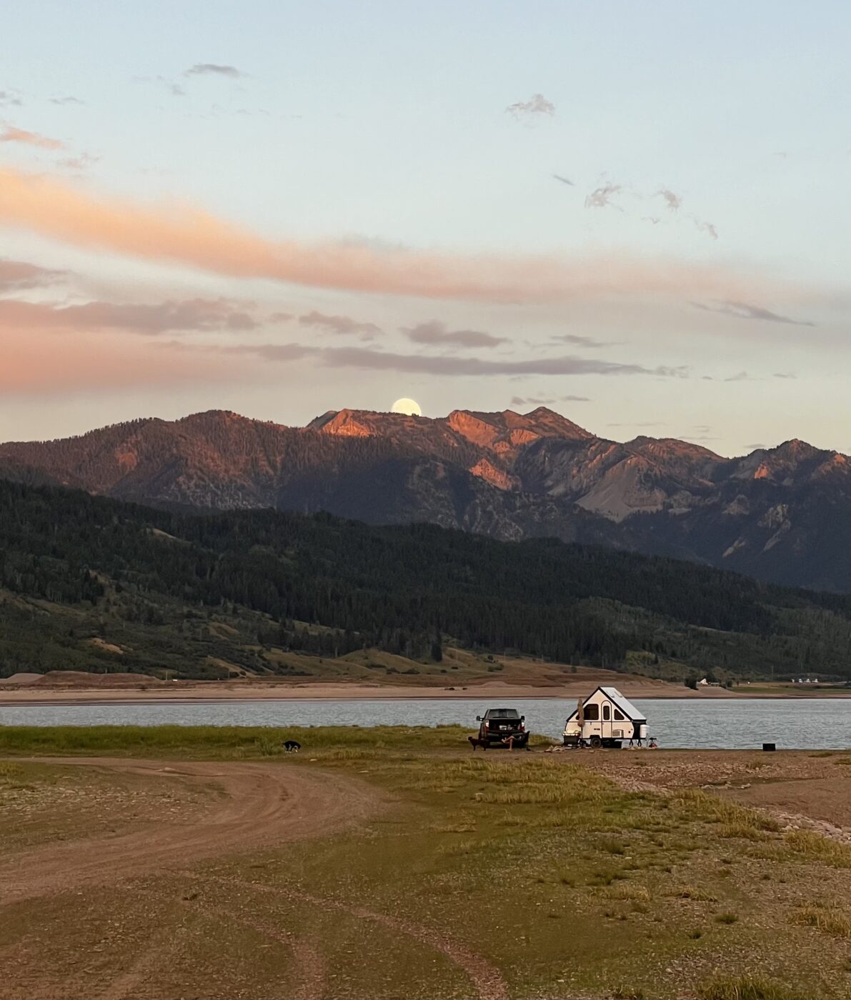 Camping near Grand Teton National Park, Wyoming